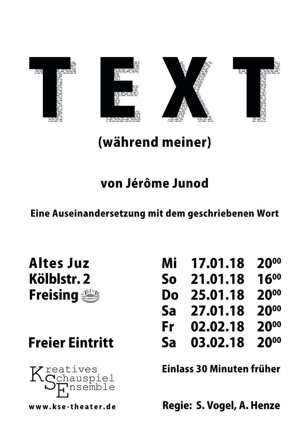 Plakat „Text“